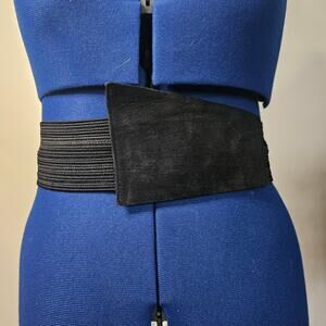Vintage 1988 Salemi’s Collection Wide Elastic Cinch Belt | Snap Closure